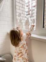 Стикеры для окон, мебели и стен ДОМИКИ В СНЕГУ