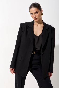 Пиджак свободный костюмный черного цвета