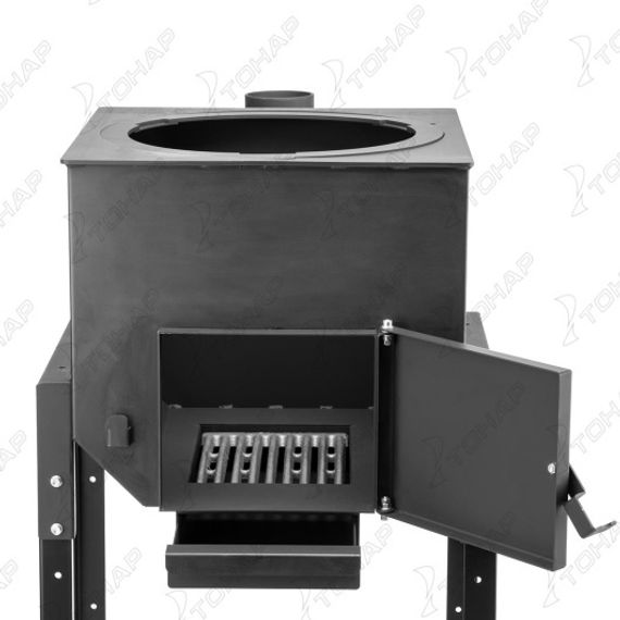 Печь под казан с конфорками (d 330-394 мм) SMART (HS-GS-OMK) Helios