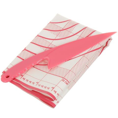 Коврик кухонный с ножом для теста, силикон, 46х66 см, Apollo, Genio Ganga, GNG-02