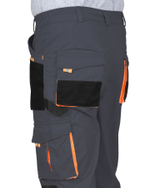 Брюки СИРИУС-МАНХЕТТЕН т.серый с оранж. и черным