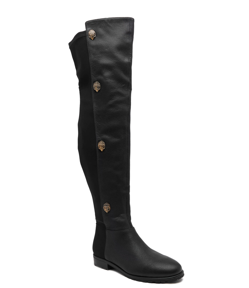 Кожаные ботфорты Kurt Geiger - черный(572000109)