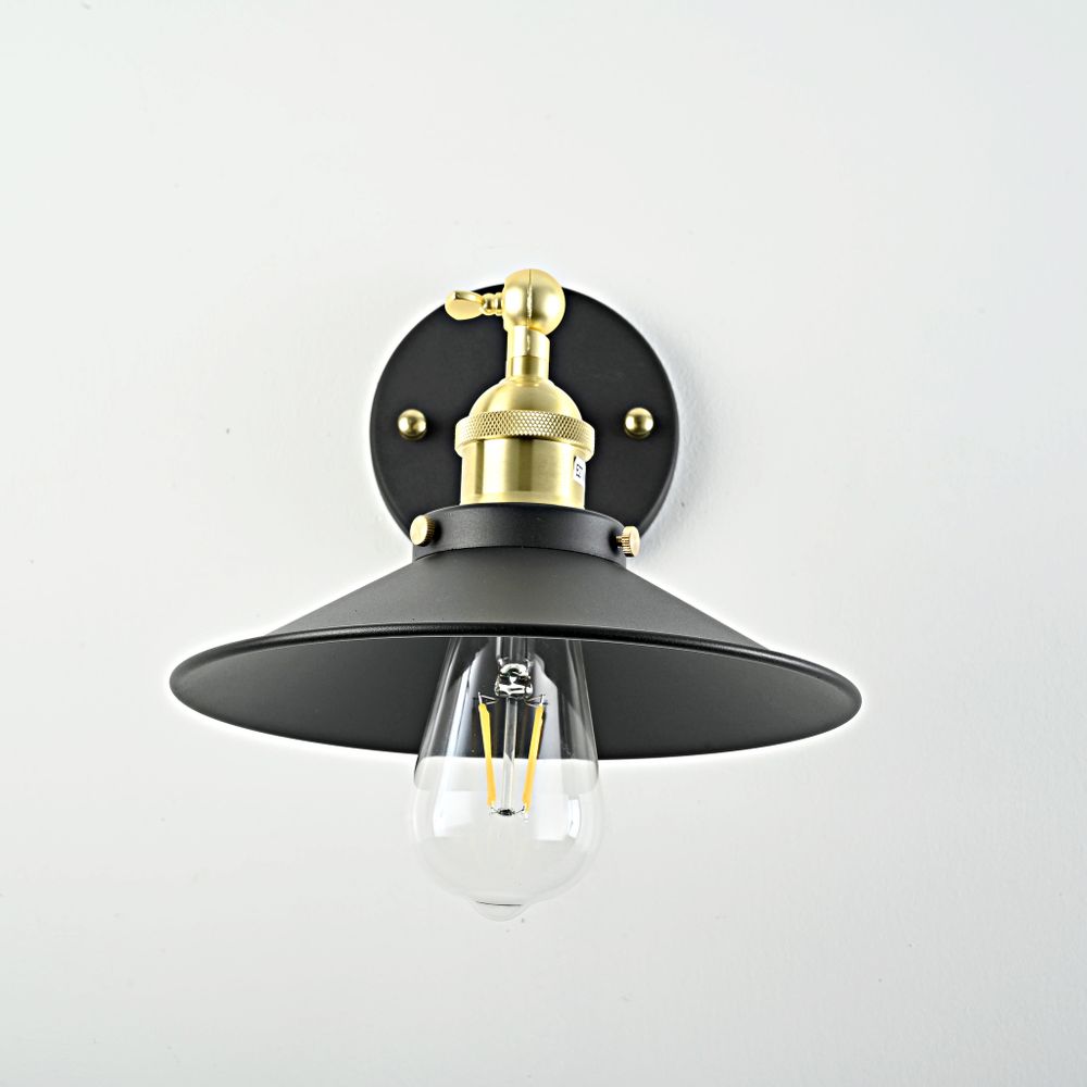 Бра Loft Cone Factory Black By Imperiumloft