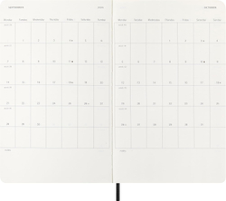 Еженедельник Moleskine Precious & Ethical Mamba (DSPRETB12WN3) 13х21см обложка экокожа, черный в подарочной коробке