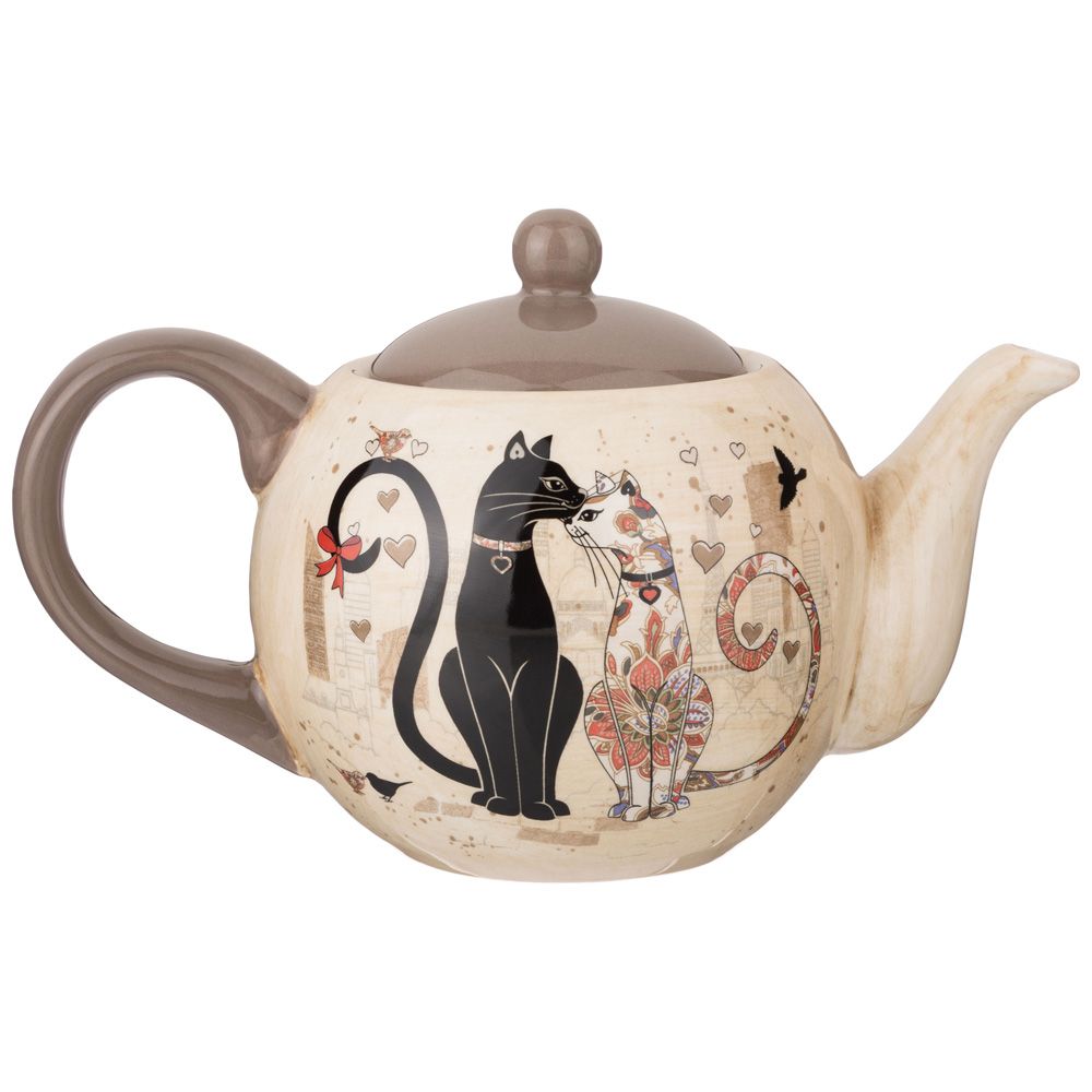 ЧАЙНИК AGNESS "ПАРИЖСКИЕ КОТЫ" 22,5*13,5*14,5 СМ 900 МЛ (КОР=16ШТ.)