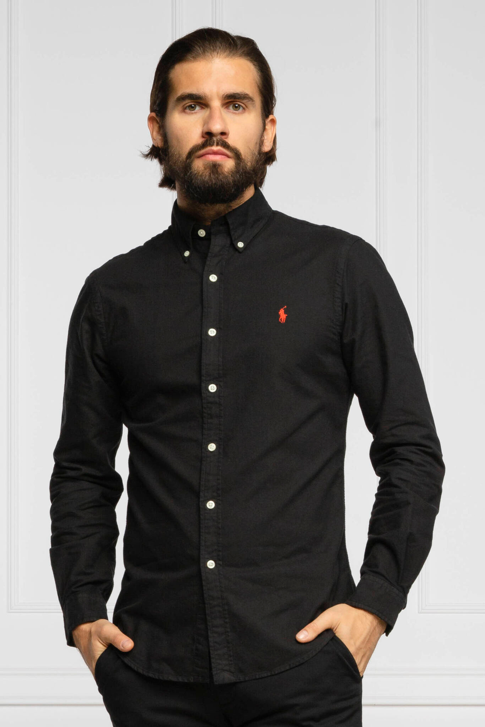 рубашка POLO RALPH LAUREN - черный(710772288)