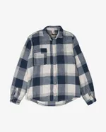 Рубашка Dissident Basic Logo Plaid Blue & White Синяя
