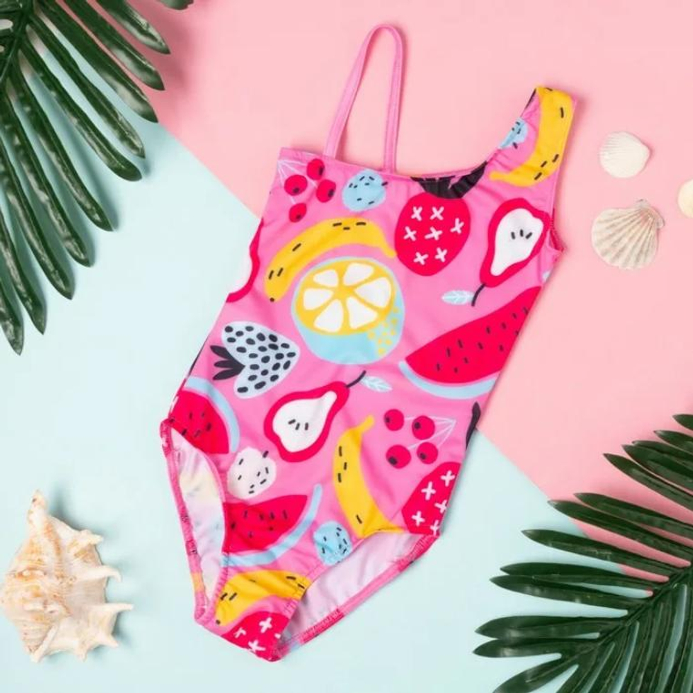 Купальник"Фрукты" р.98-104 роз (KAFTAN) 4660529