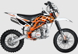 Питбайк KAYO BASIC TT125EM 17/14 KRZ (механ. сцепл., эл. стартер 2022 г.)