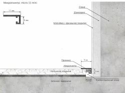 Микроплинтус micro 11 mini белый матовый, 2000x5x11 мм