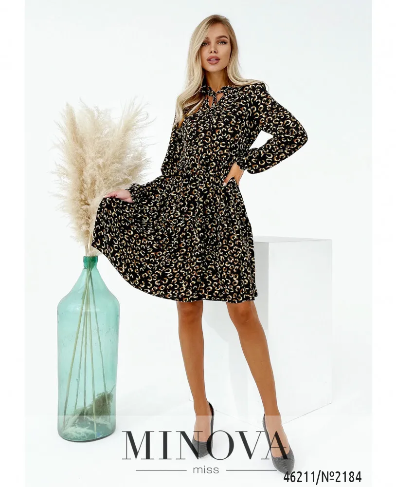 Платье 2184-леопардовый Minova