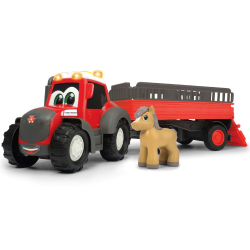 Dickie ABC - Трактор Massey Ferguson с прицепом 30 см Светозвук 4115012 / артикул   4115012  / GTIN 4006333086748