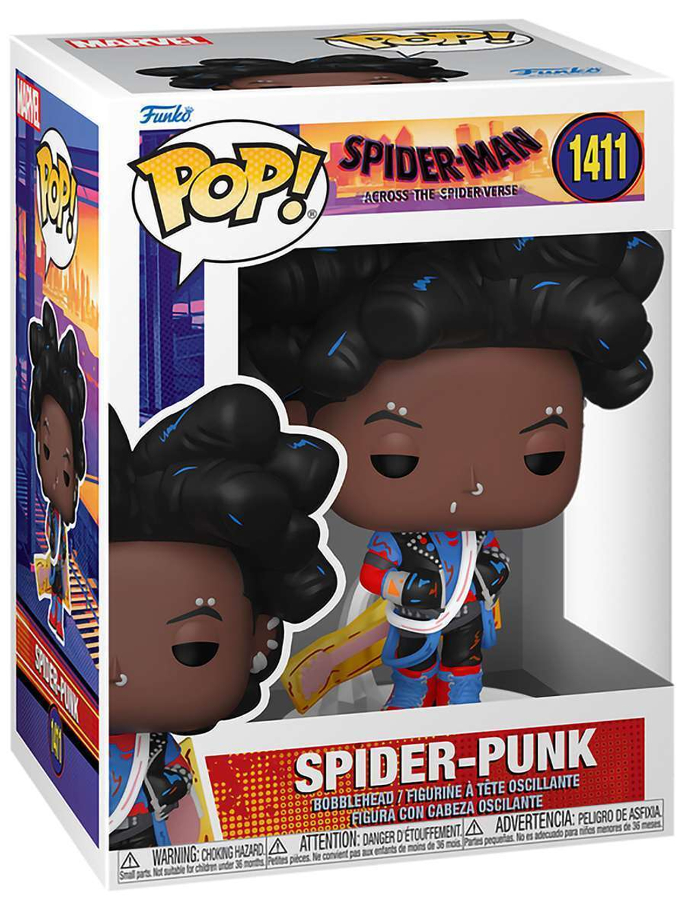 Фигурка Funko POP! Bobble Marvel Spider-Man ATSV S2 Spider-Punk (Unmasked) (1411) 82649
