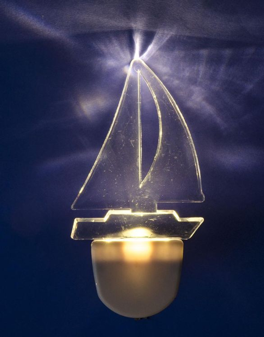 Светильник ночник светодиодный Кораблик Uniel led dtl-315 Белый