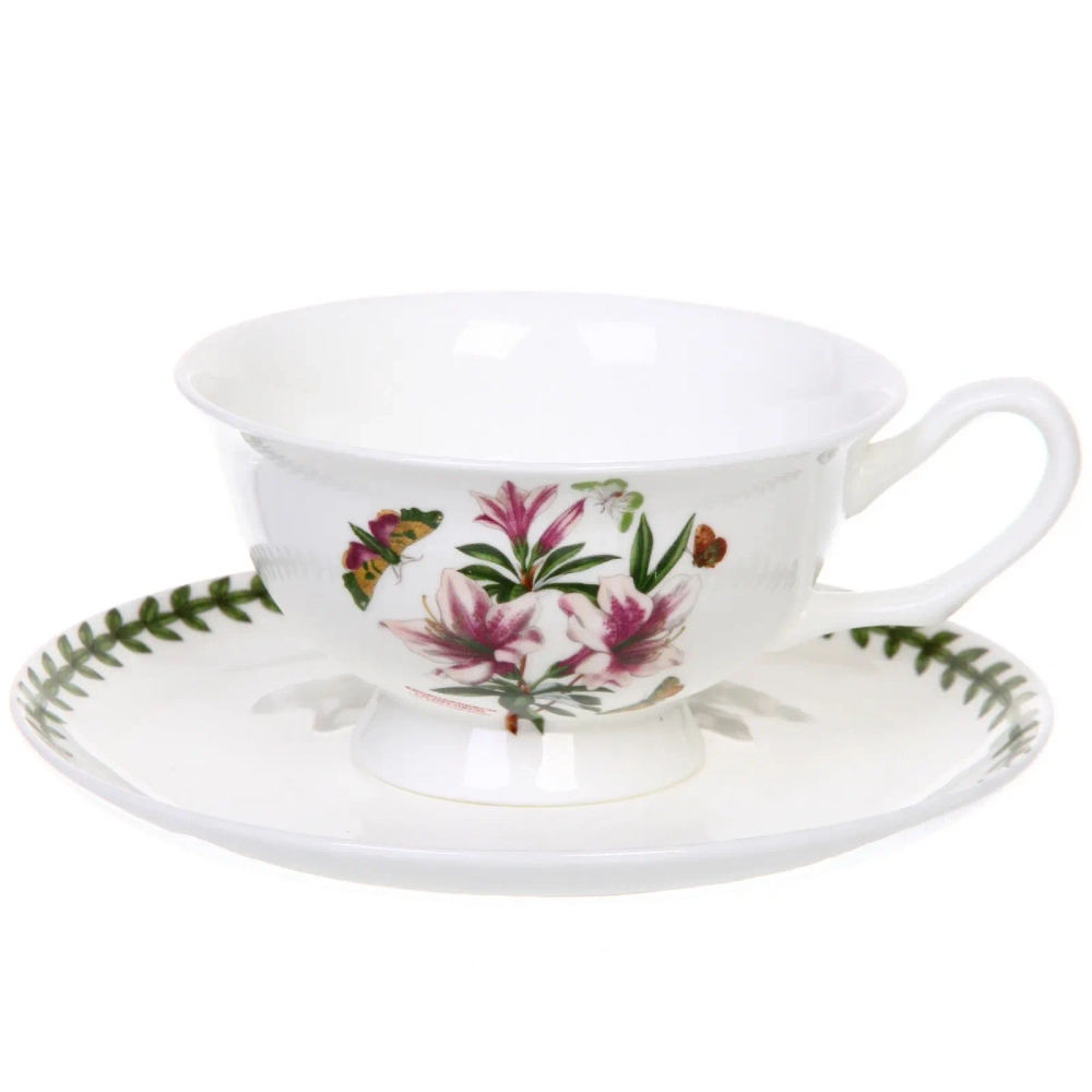 Чайная пара «Цветочная грация» (кружка 220мл, блюдце) лилии
