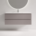 Тумба подвесная SANCOS Snob R 1195х390х500, c двумя ящиками оснащенными доводчиками, Doha Soft, арт.SNR120/39SM