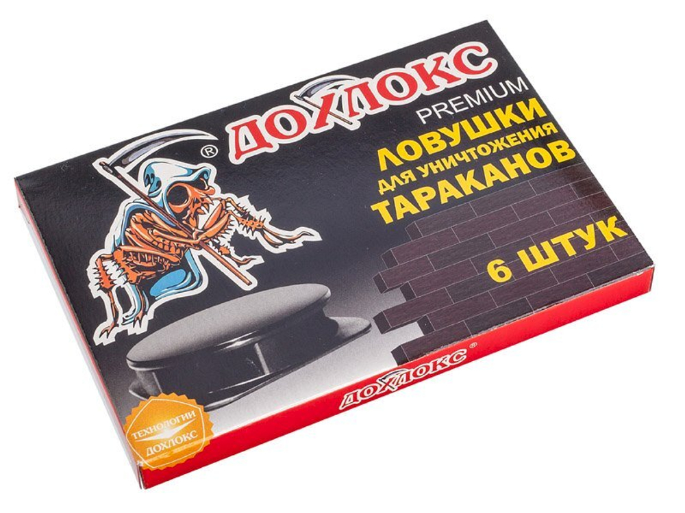 Ловушка для тараканов Дохлокс, 6 штук в упаковке