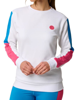 Женская Кофта теннисная Roland Garros Sabrina Pop Energy Sweatshirt - белый