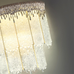 5091/20WL L-VISION ODL25 555 золотой/прозрачный/стекло Бра LED 20W 3700K 1506Лм CLEO