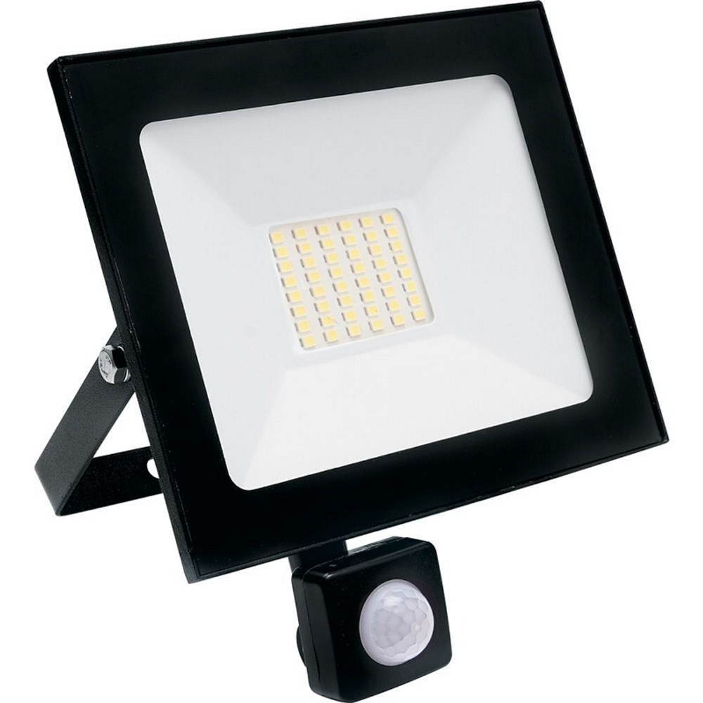 SFL80-50 с выносным датчиком 2835SMD 50W 6400K  AC220V/50Hz IP65. черный в компактном корпусе