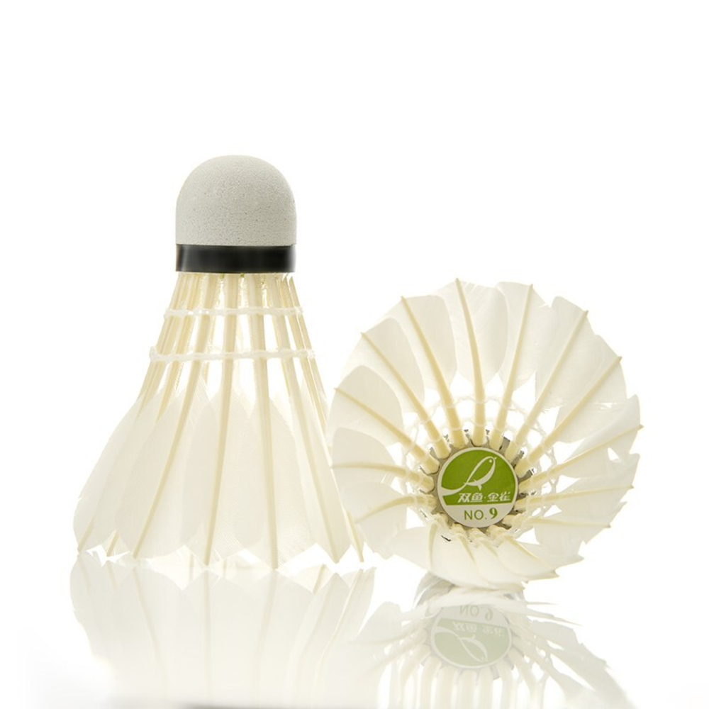 Воланы для бадминтона DOUBLE FISH JINQUE 09 (перо), средняя скорость