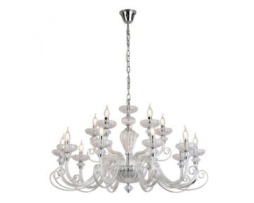 Подвесная люстра 15*E14 8620+5/C chrome clear прозрачный/хром ANNETTE Newport