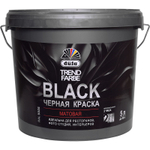 Краска моющаяся Dufa TREND FARBE ВД BLACK черная 5 л