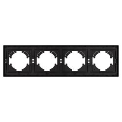 Рамка пластиковая FRM-TENDO-SFPL-4-GR (Arlight, Матовый графитовый) 054655