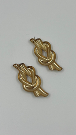 Крупные серьги узелки