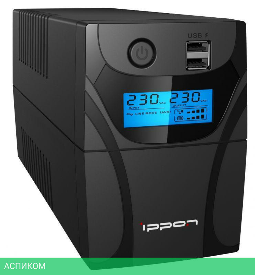 Источник бесперебойного питания Ippon Back Power Pro II Euro 650 360 Вт 650 ВА черный (1005511)