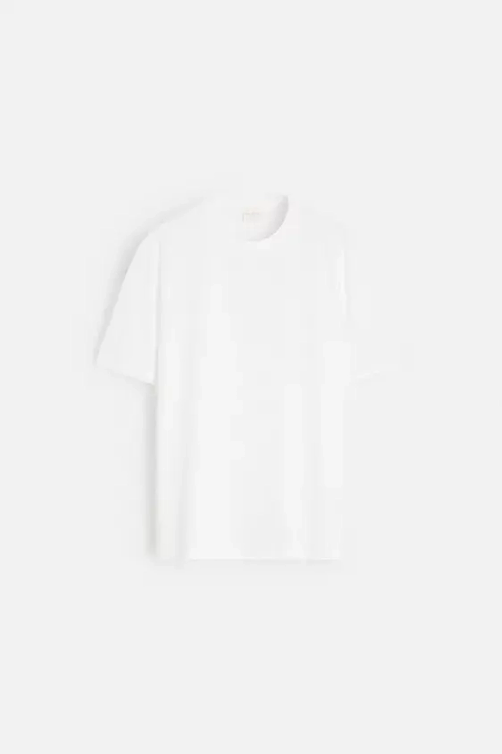 ZARA ФУТБОЛКА MEDIUM WEIGHT, БЕЛЫЙ