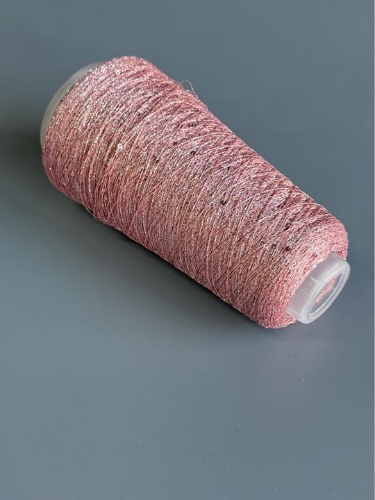 Пряжа Siyue Lurex Sequins пайтка 1,5 мм (43/пыльная роза), 1800м/50гр