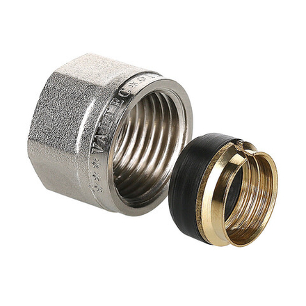 Фитинг коллекторный обжимной для медной трубы 15 мм x 1/2"