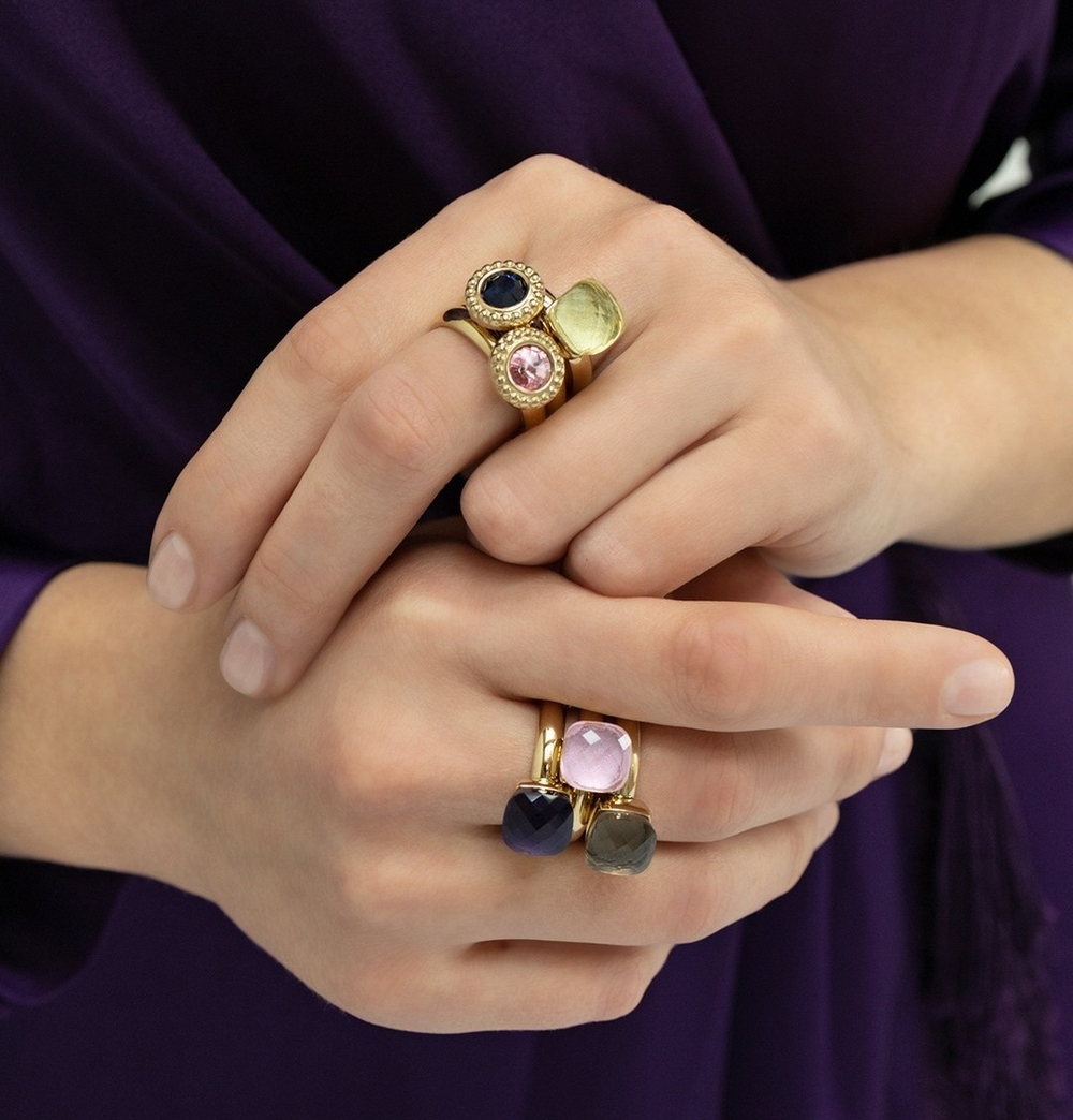 Кольцо Qudo FIRENZE 17.2 (G) Light Rose 107001/40-5902 17.2 размер 17,2