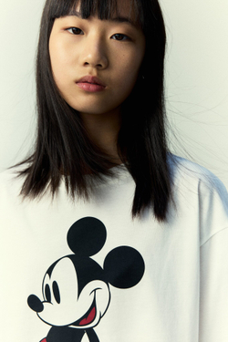 H&M Футболка с принтом, белый