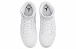 Кроссовки Jordan Air Jordan 1 Mid Triple White (Женская размерная сетка)