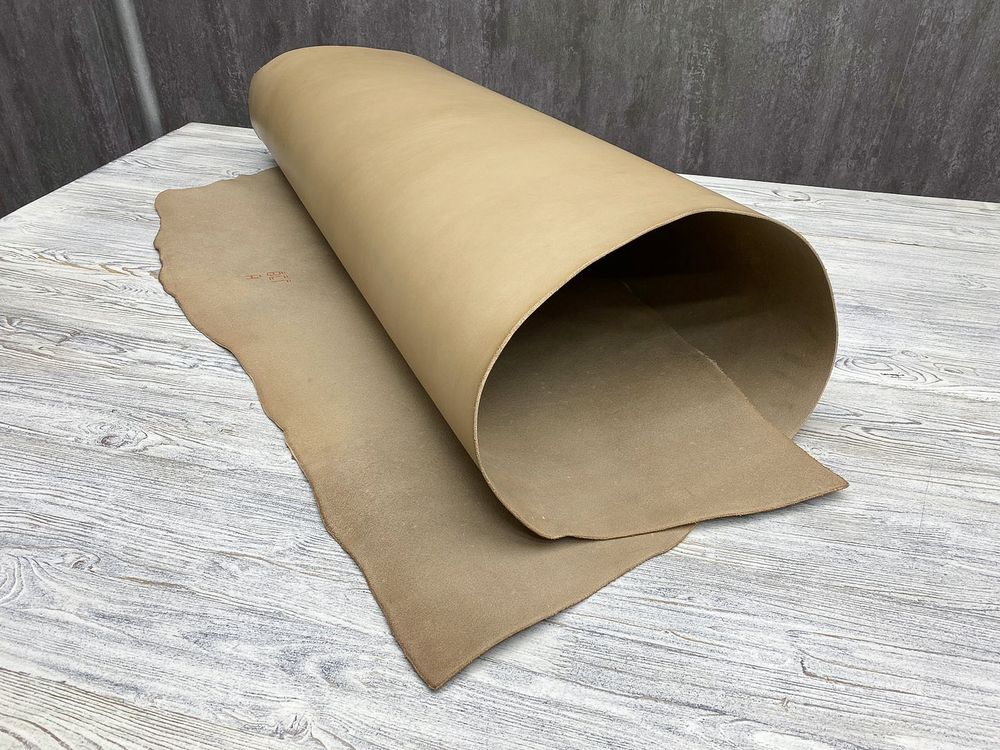 Ременная кожа Dakota Nebbia (3,0+ мм), цв. Бежево-серый