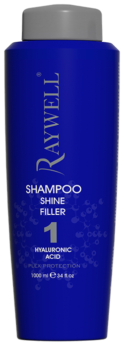 RAYWELL SHINE FILLER SHAMPOO - Шампунь-филлер с гиалуроновой кислотой - 1000 мл.