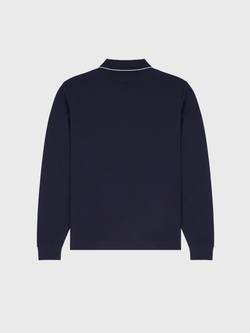 Поло с длинным рукавом C.P. Company Stretch Piquet Line Slim Navy