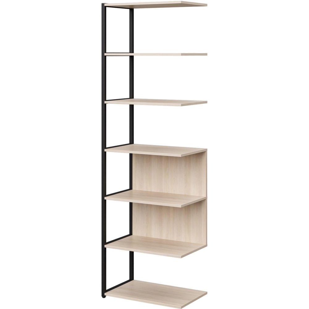 Полустеллаж для документов K-Loft  241H025 645х400х2105дуб сканд/черный