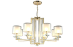 Люстра Crystal Lux NICOLAS SP-PL8 GOLD/WHITE