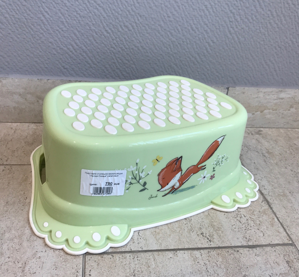 Подставка-ступенька нескользящая "Лесная Сказка" салатовый