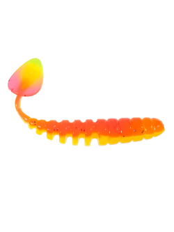 Приманка ZUB-SHAD  90мм(3,5")-5шт, (цвет 023) желтый верх-розовый низ