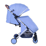 Детская прогулочная коляска Nuovita Giro Lux Denim, Argento / Джинсовый, Серебряный