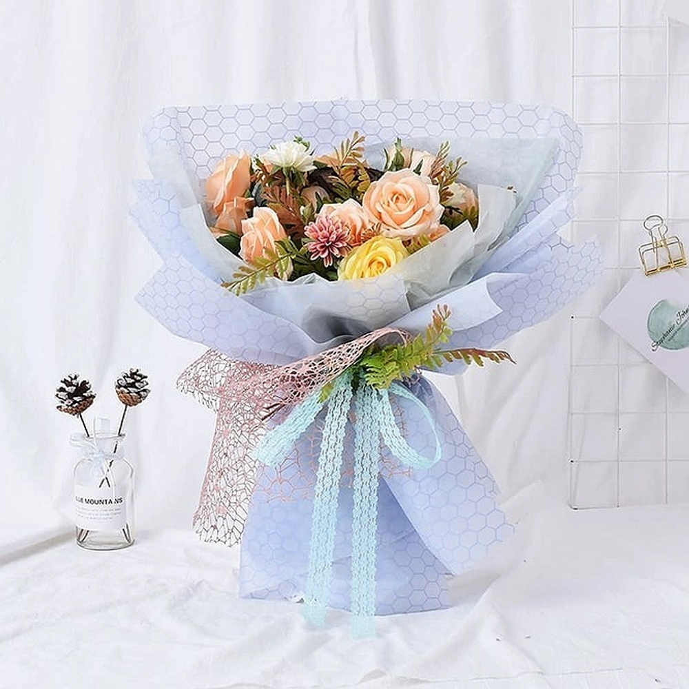 Пленка матовая "Соты" (10м)