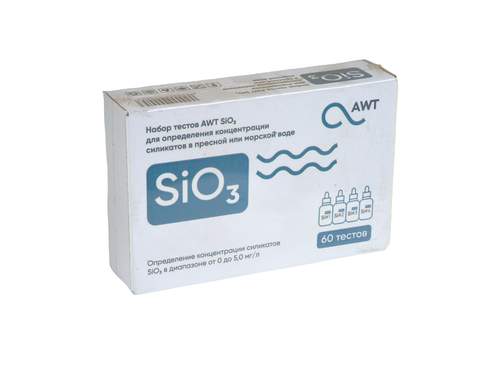 AWT набор тестов SiO3 (силикаты 0-5,0 мг/л. 60 тестов)