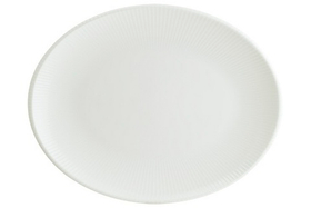 Блюдо овальное 360*280 мм. белый Ирис /1/6/