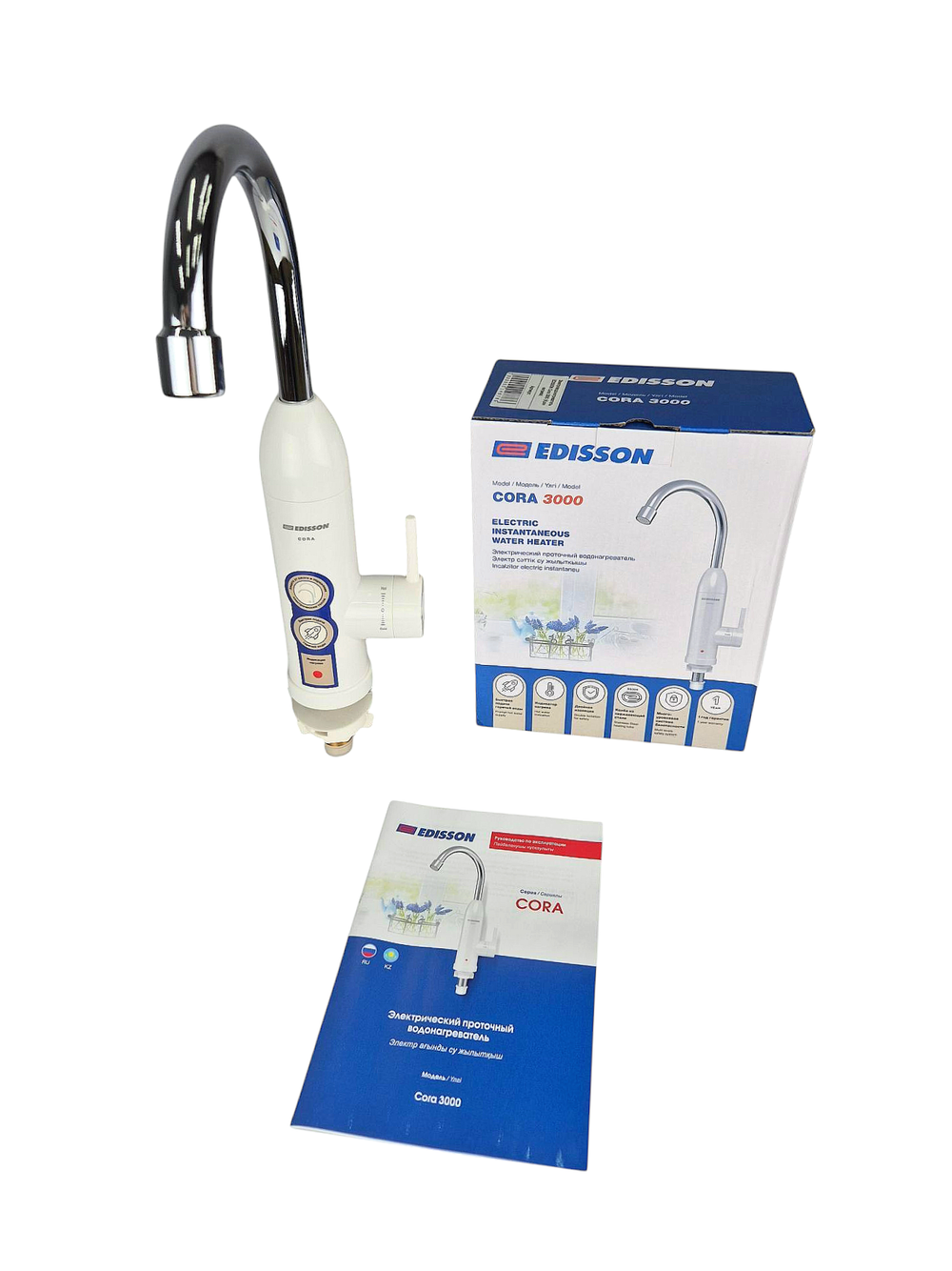 Электроводонагреватель EDISSON Cora 3000 (Кран нагрева)