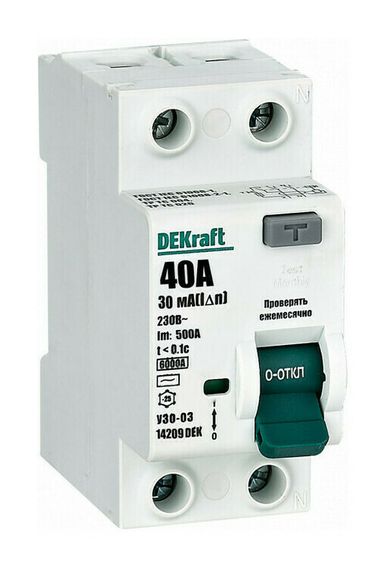 УЗО DEKraft 2П 40А/30мА 00586