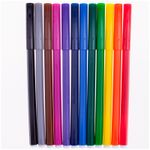 Фломастеры 12 цветов Centropen Пингвин, смываемые